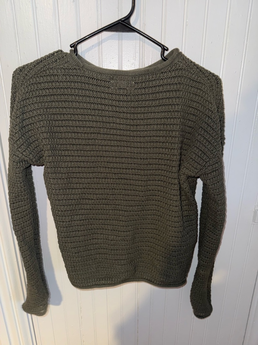 Universal Thread Olive Ribbed Crewneck Sweater - Picture 2 of 4